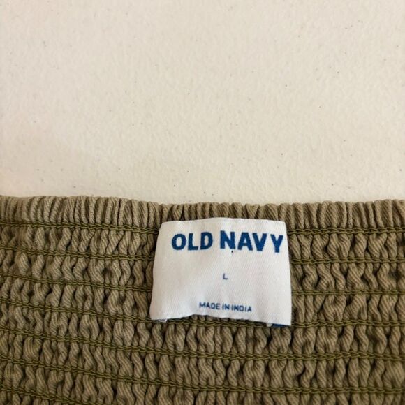 Old Navy Tank Top Women's Large Green Button Up Sleeveless Casual Boho Shirt - Picture 6 of 8